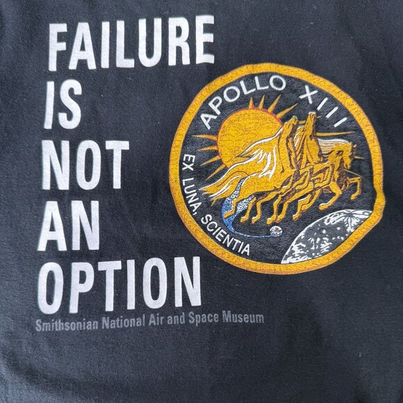Smithsonian Apollo XIII Space Museum T-Shirt "Failure Is Not An Option" Large - Picture 9 of 9